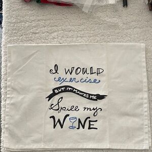 Sonoma White and Black Kitchen Towel